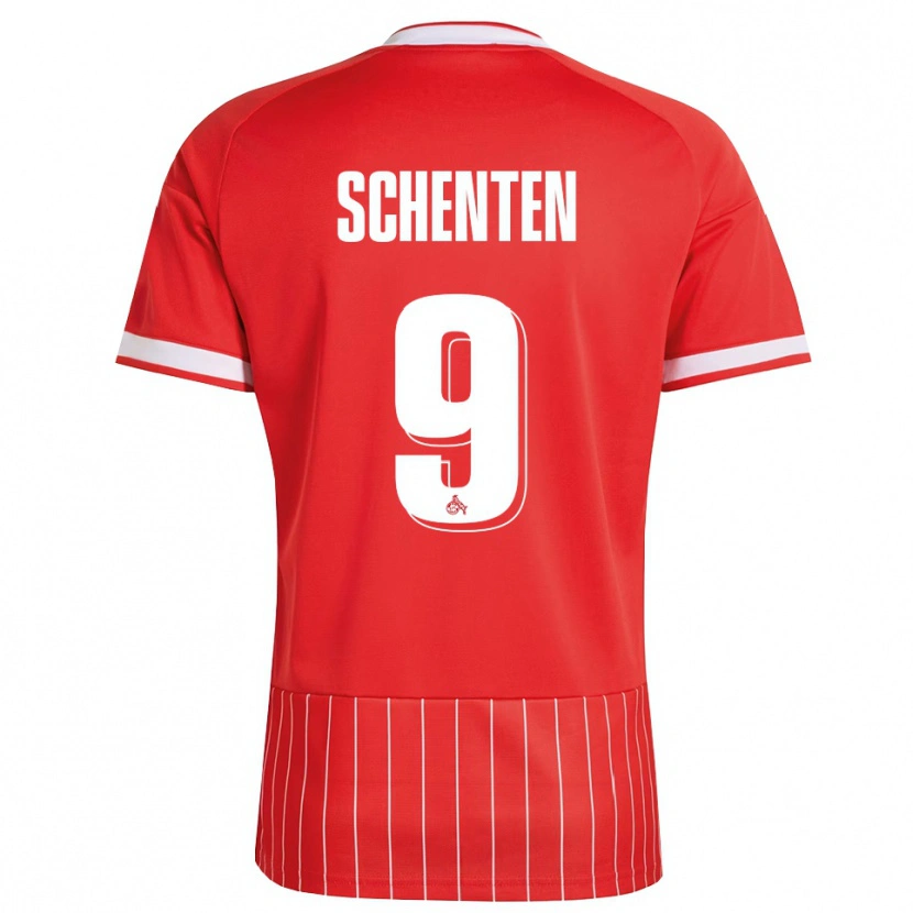 Danxen Mulher Camisola Fynn Schenten #9 Vermelho Branco Verde Alternativa 2026/27 Camisa Brasil