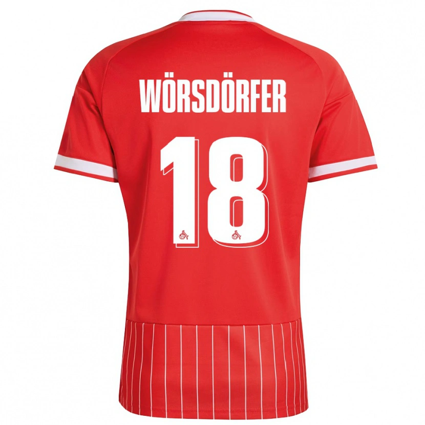 Danxen Mulher Camisola Len Wörsdörfer #18 Vermelho Branco Verde Alternativa 2026/27 Camisa Brasil