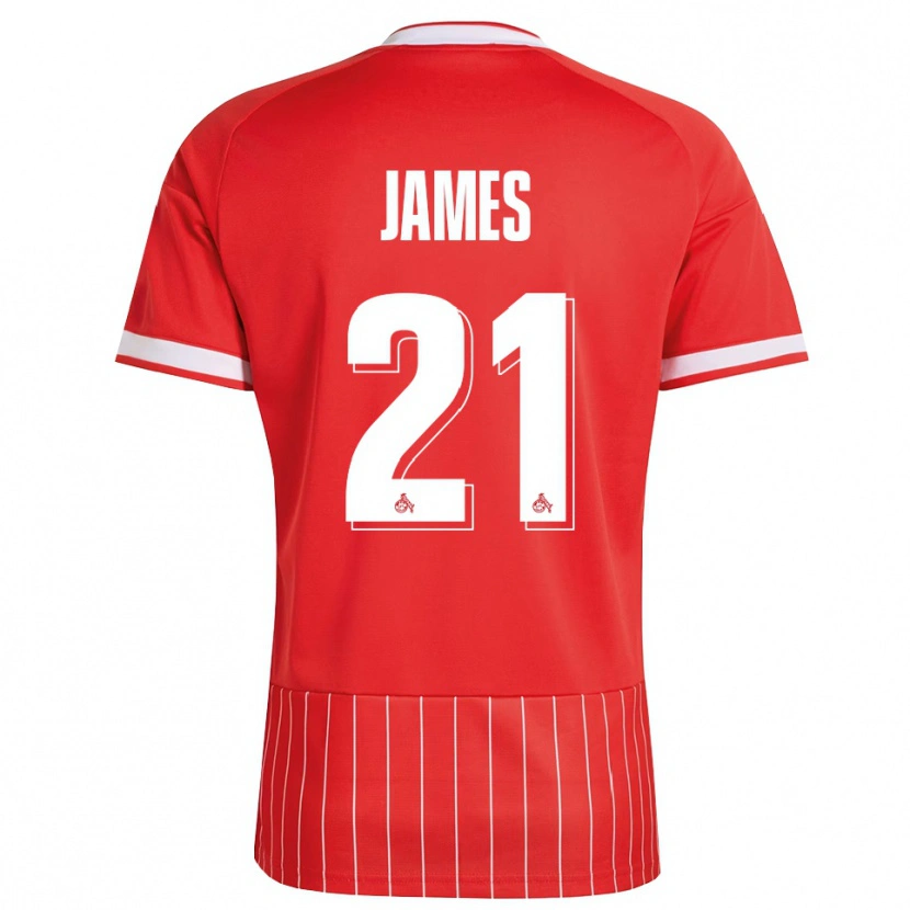 Danxen Mulher Camisola Martin James #21 Vermelho Branco Verde Alternativa 2026/27 Camisa Brasil