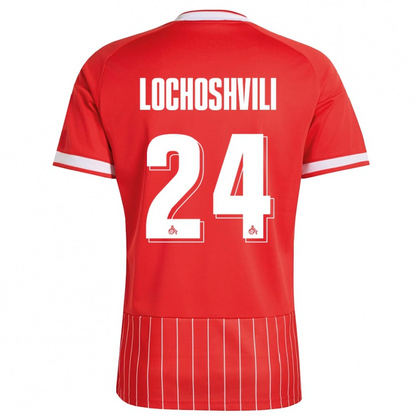 Danxen Mulher Camisola Luka Lochoshvili #24 Vermelho Branco Verde Alternativa 2026/27 Camisa Brasil