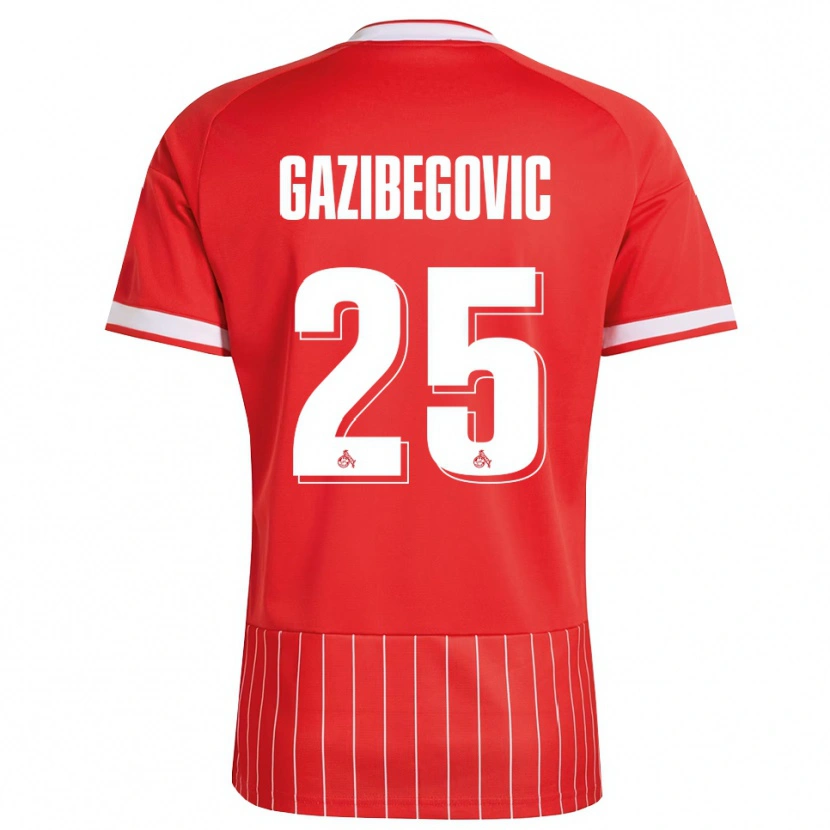 Danxen Mulher Camisola Jusuf Gazibegovic #25 Vermelho Branco Verde Alternativa 2026/27 Camisa Brasil