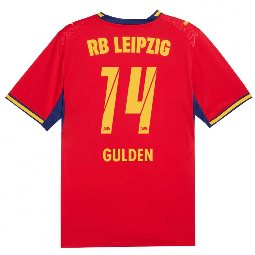 Danxen Mulher Camisola Erik Gulden #14 Vermelho Amarelo Azul Real Alternativa 2026/27 Camisa Brasil