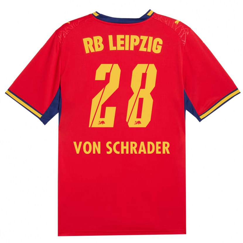 Danxen Mulher Camisola Lina Von Schrader #28 Vermelho Amarelo Azul Real Alternativa 2026/27 Camisa Brasil