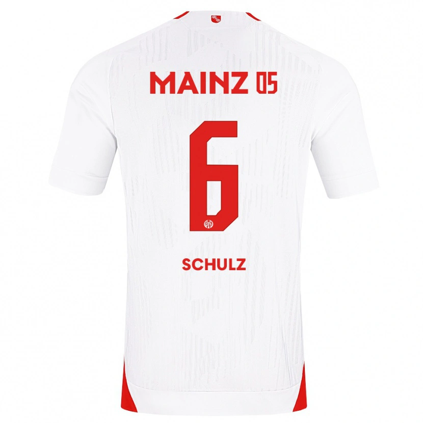 Danxen Mulher Camisola Philipp Schulz #6 Branco Vermelho Amarelo Alternativa 2026/27 Camisa Brasil