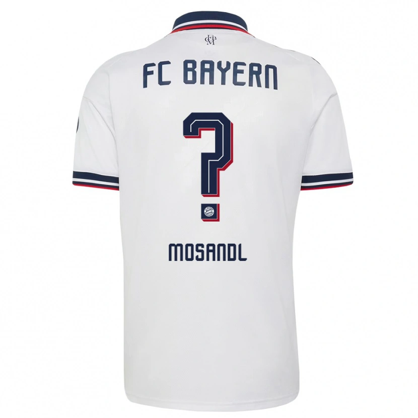 Danxen Mulher Camisola Moritz Mosandl #0 Cinza Branco Vermelho Alternativa 2026/27 Camisa Brasil