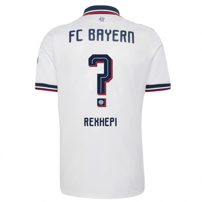 Danxen Mulher Camisola Erion Rexhepi #0 Cinza Branco Vermelho Alternativa 2026/27 Camisa Brasil