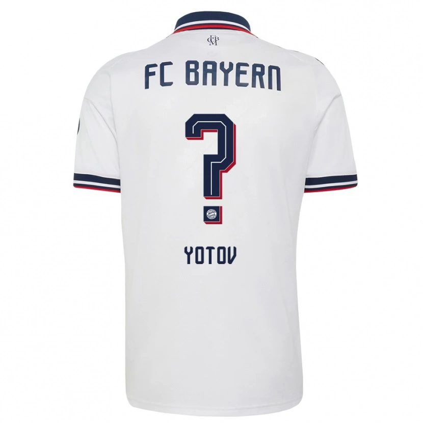 Danxen Mulher Camisola Valentin Yotov #0 Cinza Branco Vermelho Alternativa 2026/27 Camisa Brasil