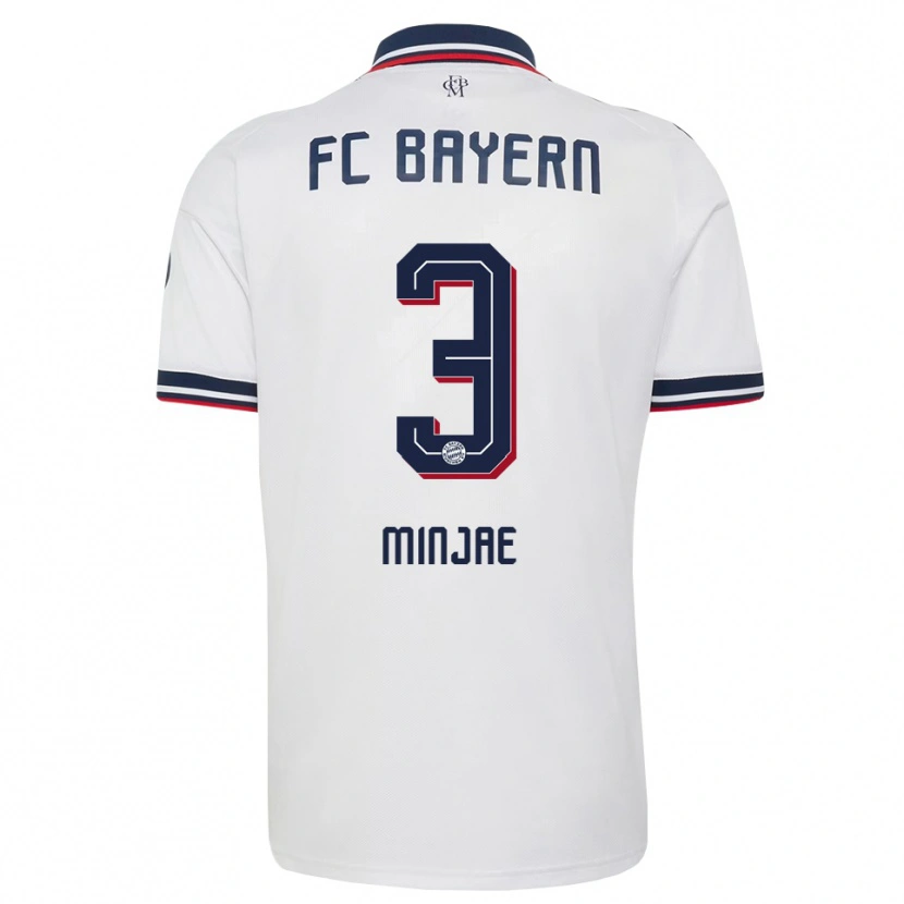 Danxen Mulher Camisola Min-Jae Kim #3 Cinza Branco Vermelho Alternativa 2026/27 Camisa Brasil