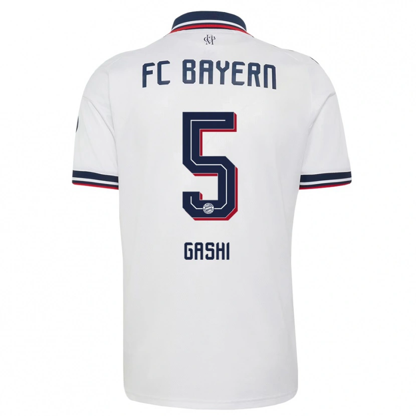 Danxen Mulher Camisola Afrim Gashi #5 Cinza Branco Vermelho Alternativa 2026/27 Camisa Brasil