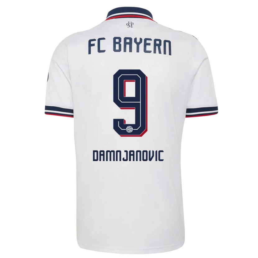 Danxen Mulher Camisola Jovana Damnjanovic #9 Cinza Branco Vermelho Alternativa 2026/27 Camisa Brasil