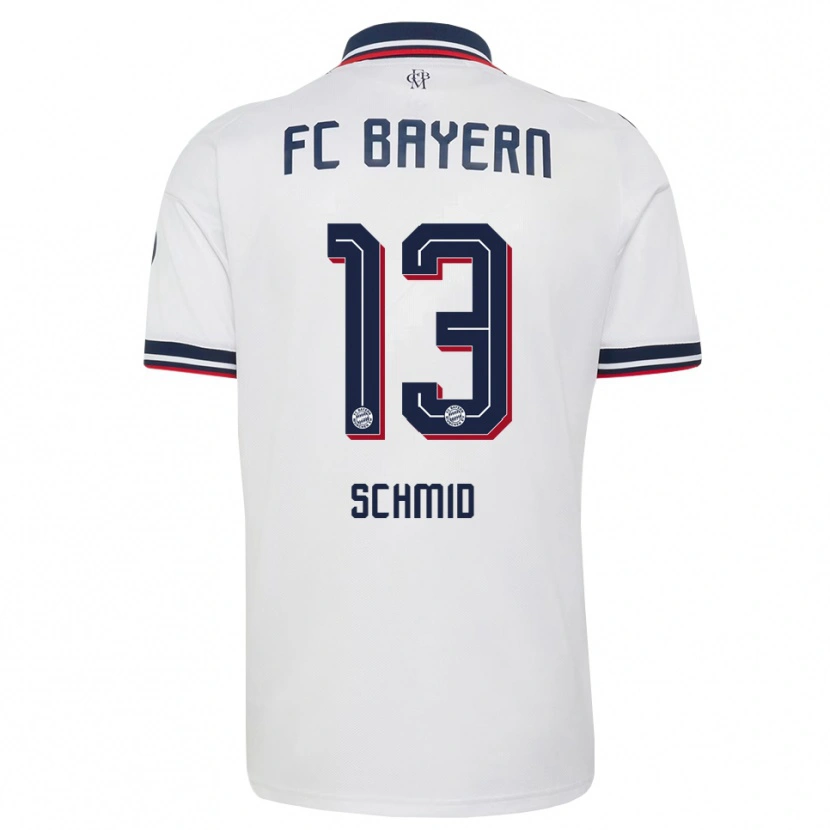 Danxen Mulher Camisola Leopold Schmid #13 Cinza Branco Vermelho Alternativa 2026/27 Camisa Brasil