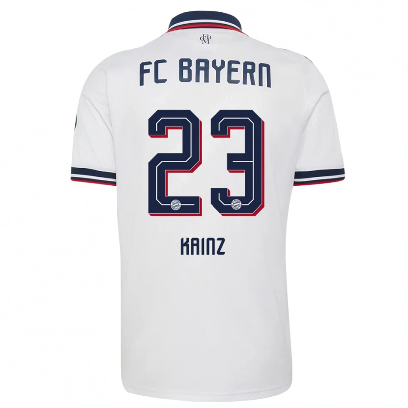 Danxen Mulher Camisola Manuel Kainz #23 Cinza Branco Vermelho Alternativa 2026/27 Camisa Brasil