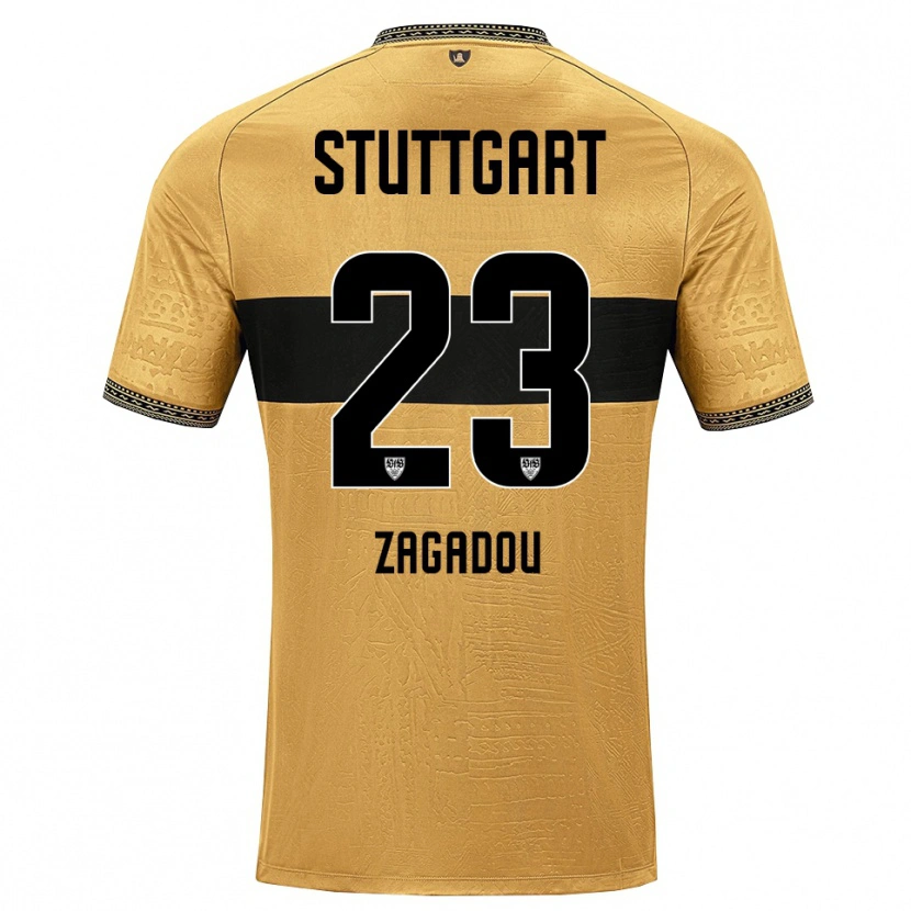 Danxen Mulher Camisola Dan-Axel Zagadou #23 Marrom Preto Branco Alternativa 2026/27 Camisa Brasil