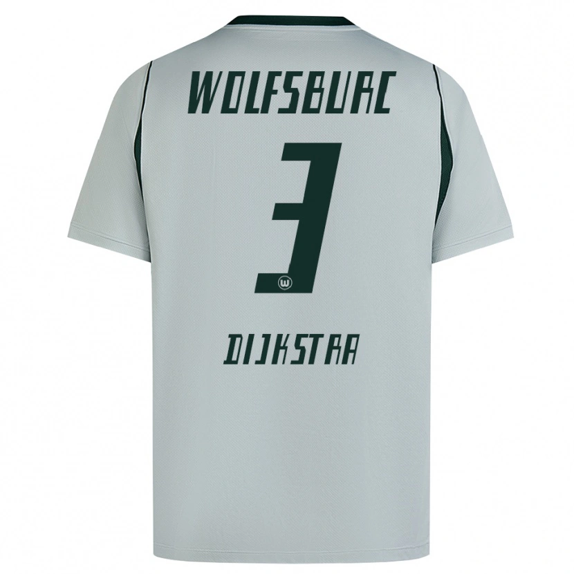 Danxen Mulher Camisola Caitlin Dijkstra #3 Cinza Verde Alternativa 2026/27 Camisa Brasil