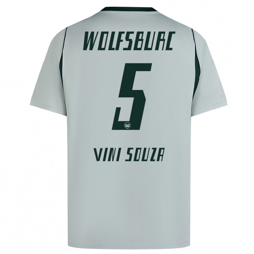 Danxen Mulher Camisola Vini Souza #5 Cinza Verde Alternativa 2026/27 Camisa Brasil
