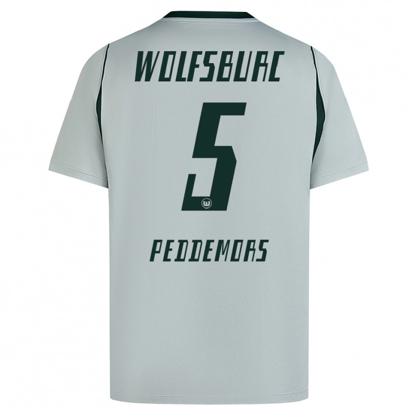 Danxen Mulher Camisola Ella Peddemors #5 Cinza Verde Alternativa 2026/27 Camisa Brasil