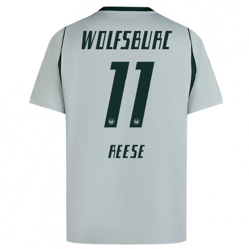 Danxen Mulher Camisola Fabian Reese #11 Cinza Verde Alternativa 2026/27 Camisa Brasil