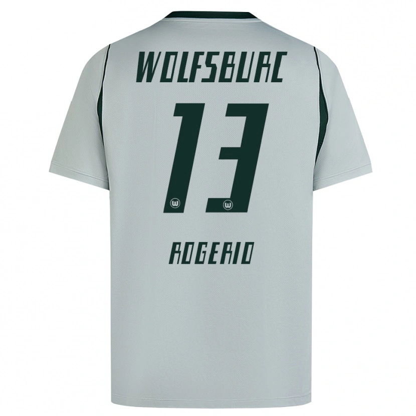 Danxen Mulher Camisola Rogério Oliveira Da Silva #13 Cinza Verde Alternativa 2026/27 Camisa Brasil