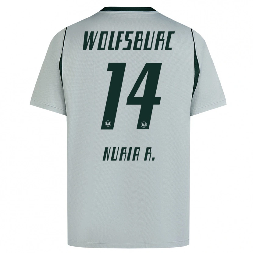 Danxen Mulher Camisola Nuria Rabano #14 Cinza Verde Alternativa 2026/27 Camisa Brasil