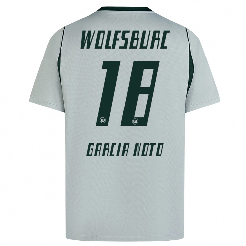 Danxen Mulher Camisola Estéfano García Noto #18 Cinza Verde Alternativa 2026/27 Camisa Brasil