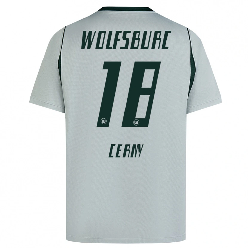 Danxen Mulher Camisola Vaclav Cerny #18 Cinza Verde Alternativa 2026/27 Camisa Brasil