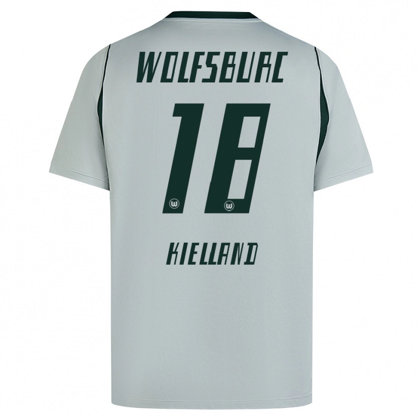 Danxen Mulher Camisola Justine Kielland #18 Cinza Verde Alternativa 2026/27 Camisa Brasil