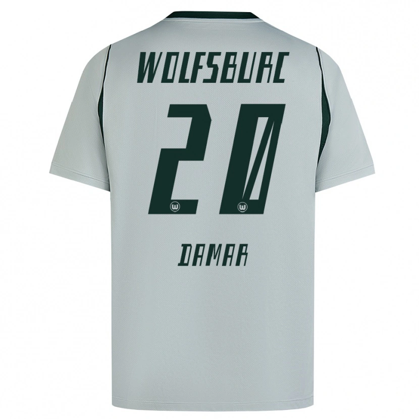 Danxen Mulher Camisola Muhammed Damar #20 Cinza Verde Alternativa 2026/27 Camisa Brasil