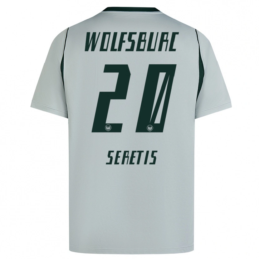 Danxen Mulher Camisola Isaiah Seretis #20 Cinza Verde Alternativa 2026/27 Camisa Brasil