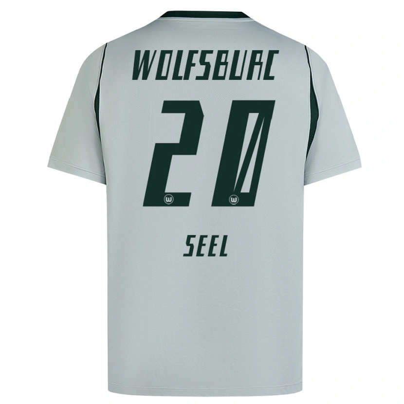 Danxen Mulher Camisola William Seel #20 Cinza Verde Alternativa 2026/27 Camisa Brasil