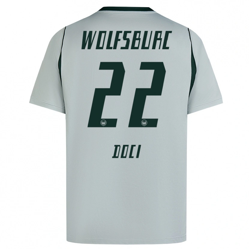 Danxen Mulher Camisola Adrian Doci #22 Cinza Verde Alternativa 2026/27 Camisa Brasil