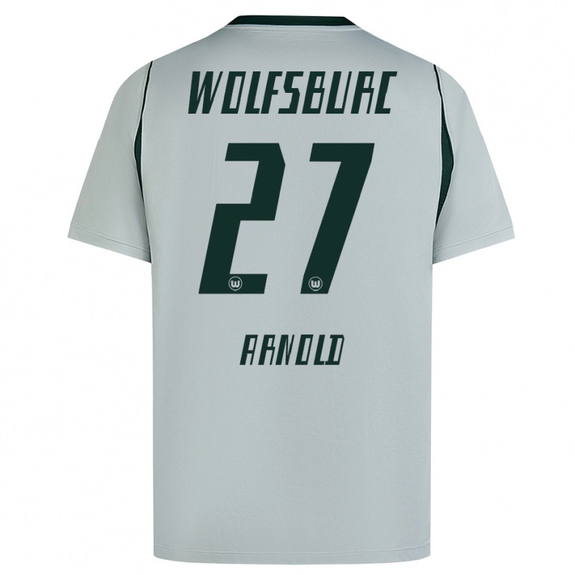 Danxen Mulher Camisola Maximilian Arnold #27 Cinza Verde Alternativa 2026/27 Camisa Brasil