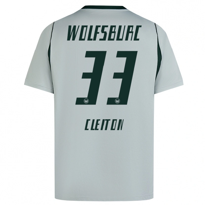 Danxen Mulher Camisola Cleiton Santana Dos Santos #33 Cinza Verde Alternativa 2026/27 Camisa Brasil