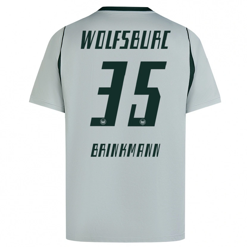 Danxen Mulher Camisola Karla Brinkmann #35 Cinza Verde Alternativa 2026/27 Camisa Brasil
