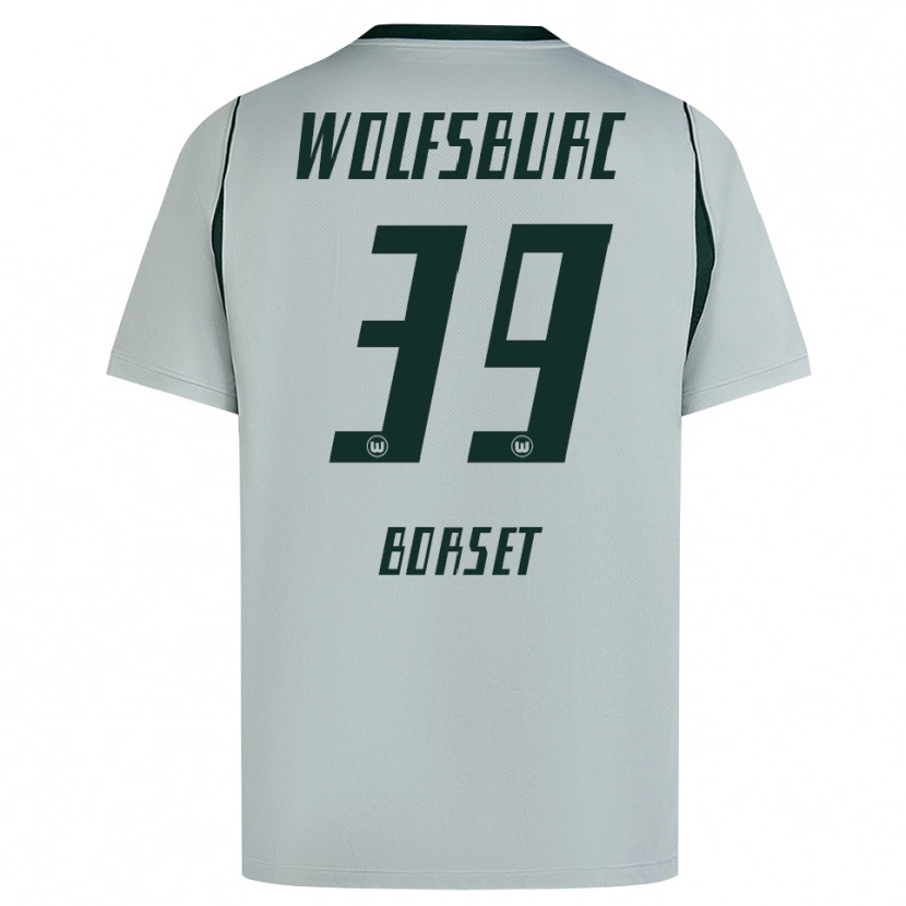 Danxen Mulher Camisola Anders Rønne Børset #39 Cinza Verde Alternativa 2026/27 Camisa Brasil