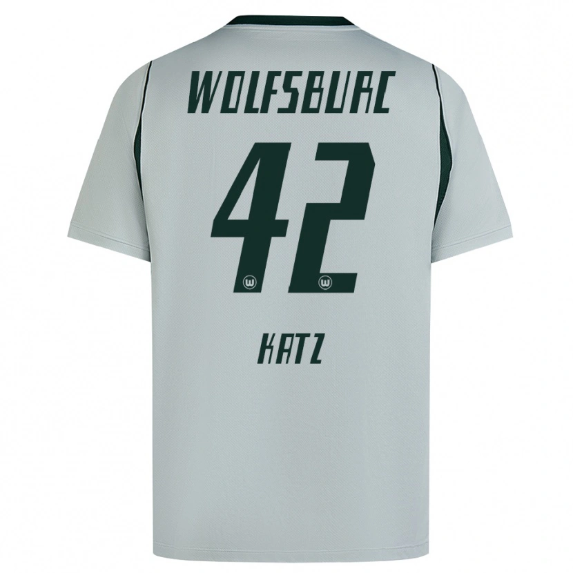 Danxen Mulher Camisola Bruno Katz #42 Cinza Verde Alternativa 2026/27 Camisa Brasil