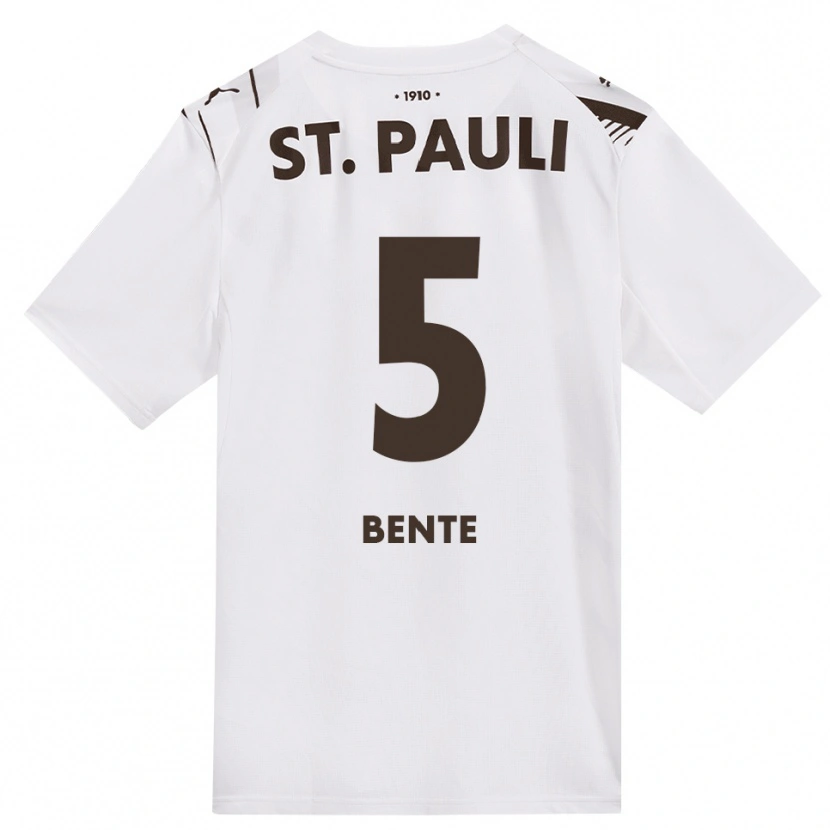 Danxen Mulher Camisola Joris Bente #5 Café Branco Vermelho Alternativa 2026/27 Camisa Brasil