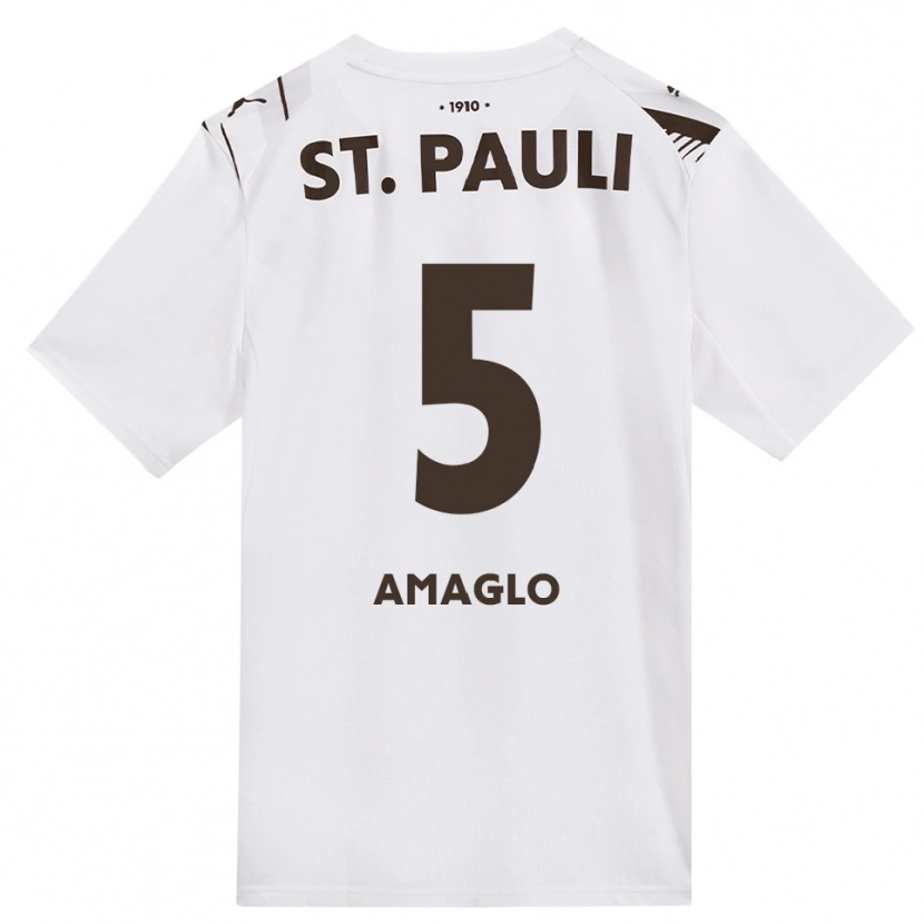 Danxen Mulher Camisola Aron Amaglo #5 Café Branco Vermelho Alternativa 2026/27 Camisa Brasil