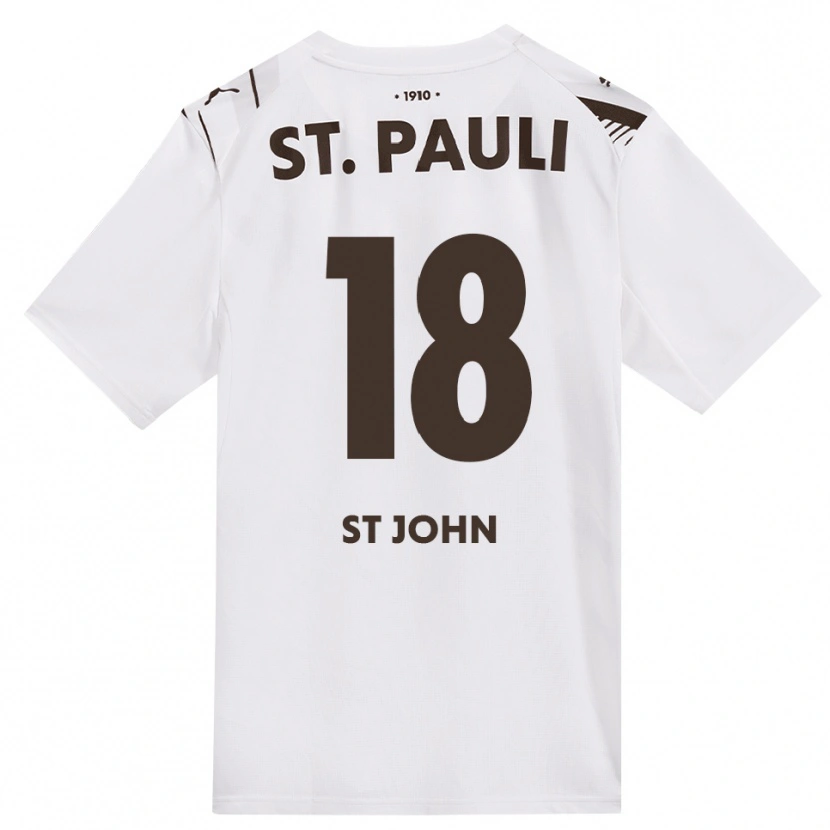 Danxen Mulher Camisola Rawley St. John #18 Café Branco Vermelho Alternativa 2026/27 Camisa Brasil