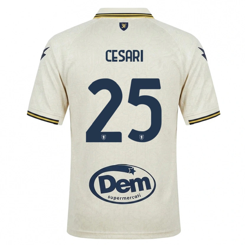 Danxen Mulher Camisola Nicolò Cesari #25 Amarelo Renda Velha Preto Alternativa 2026/27 Camisa Brasil