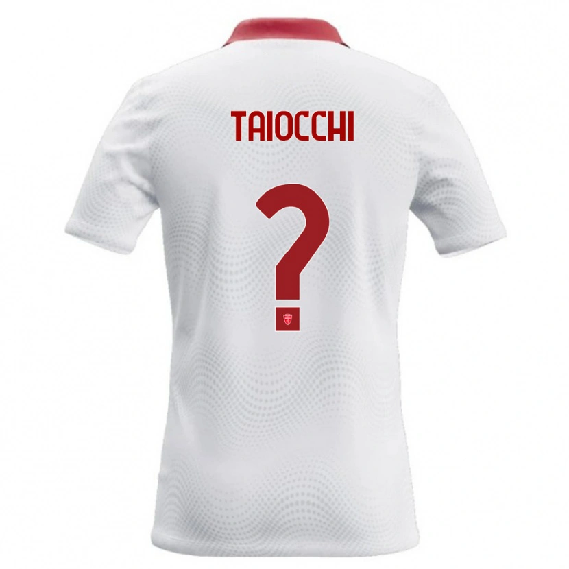 Danxen Mulher Camisola Federico Taiocchi #0 Branco Vermelho Alternativa 2026/27 Camisa Brasil