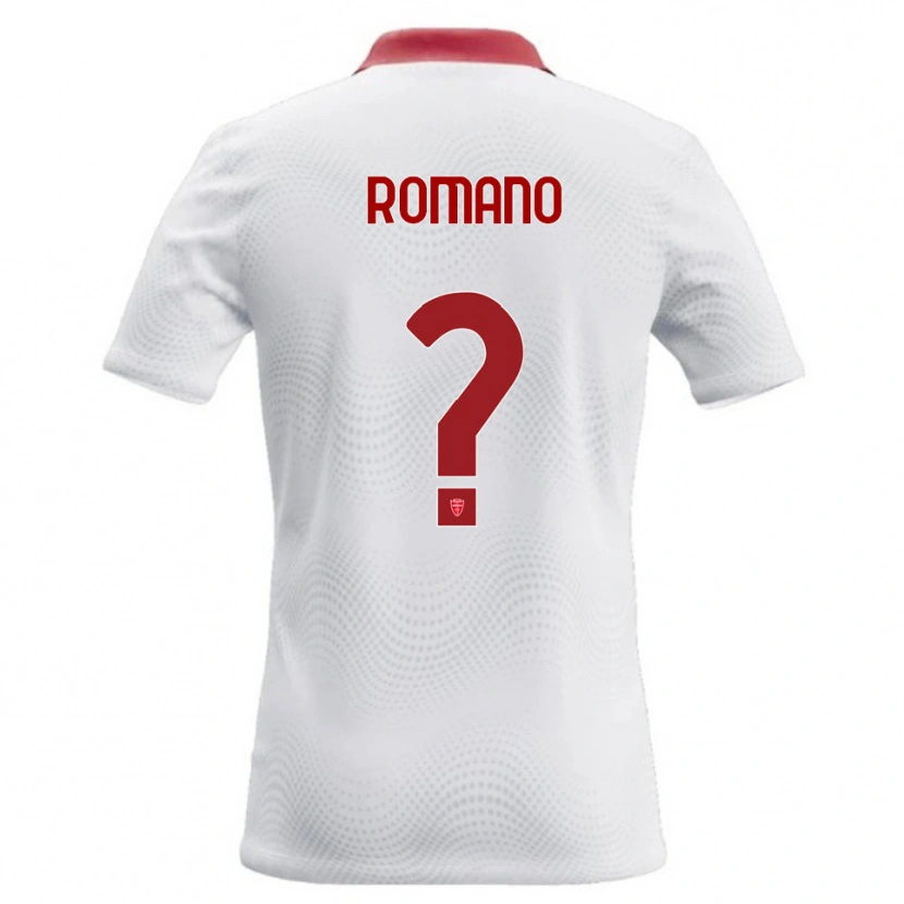 Danxen Mulher Camisola Giuseppe Romano #0 Branco Vermelho Alternativa 2026/27 Camisa Brasil