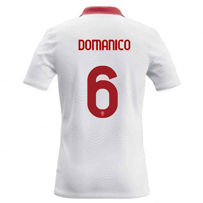 Danxen Mulher Camisola Saverio Domanico #6 Branco Vermelho Alternativa 2026/27 Camisa Brasil