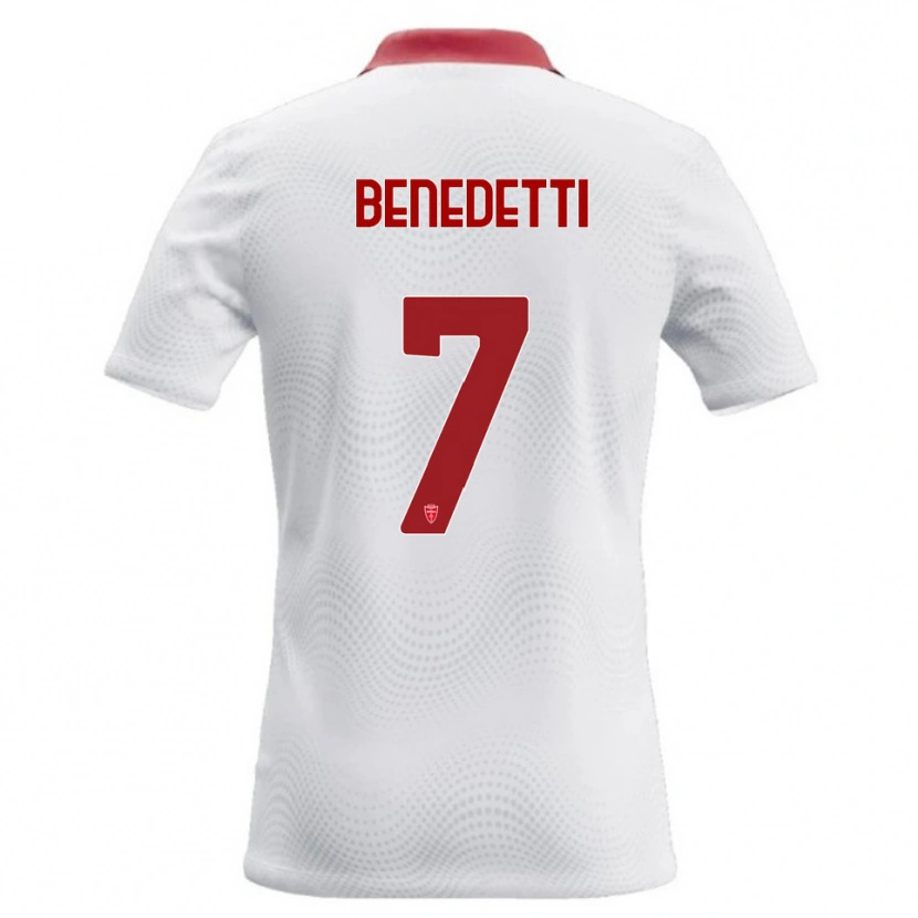 Danxen Mulher Camisola Elia Benedetti #7 Branco Vermelho Alternativa 2026/27 Camisa Brasil