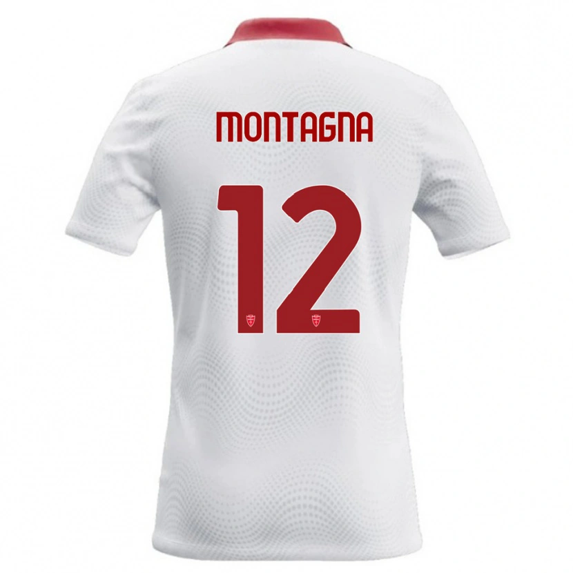 Danxen Mulher Camisola Jacopo Montagna #12 Branco Vermelho Alternativa 2026/27 Camisa Brasil
