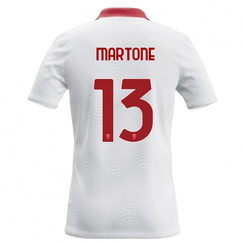 Danxen Mulher Camisola Giuseppe Martone #13 Branco Vermelho Alternativa 2026/27 Camisa Brasil