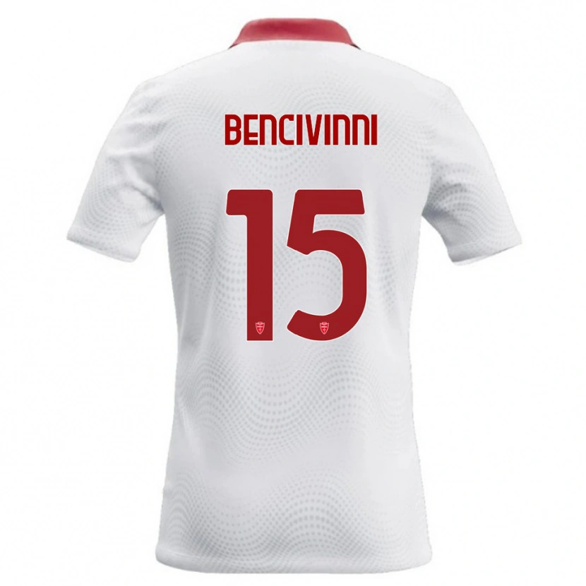Danxen Mulher Camisola Boris Bencivinni #15 Branco Vermelho Alternativa 2026/27 Camisa Brasil