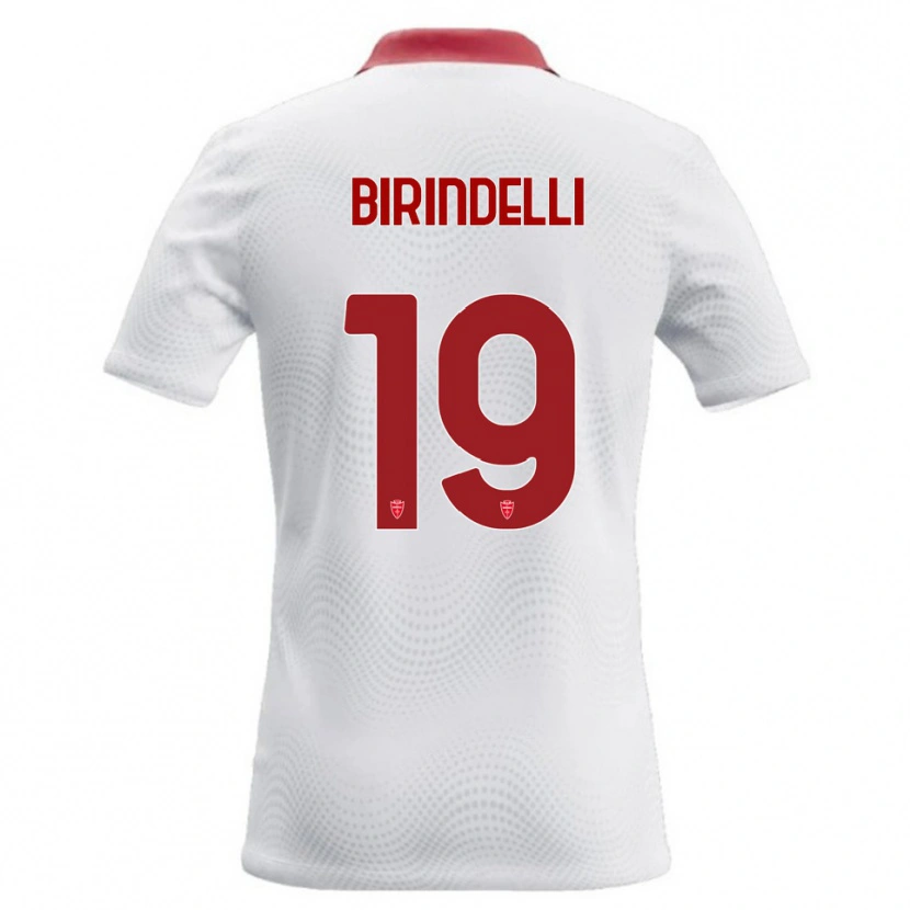 Danxen Mulher Camisola Samuele Birindelli #19 Branco Vermelho Alternativa 2026/27 Camisa Brasil