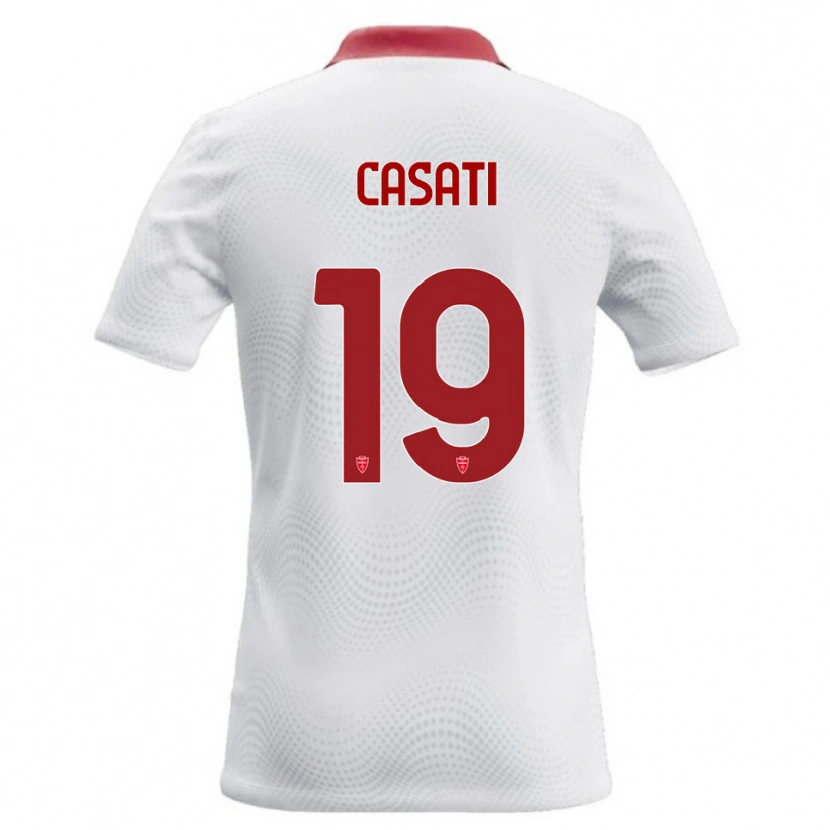 Danxen Mulher Camisola Leonardo Casati #19 Branco Vermelho Alternativa 2026/27 Camisa Brasil