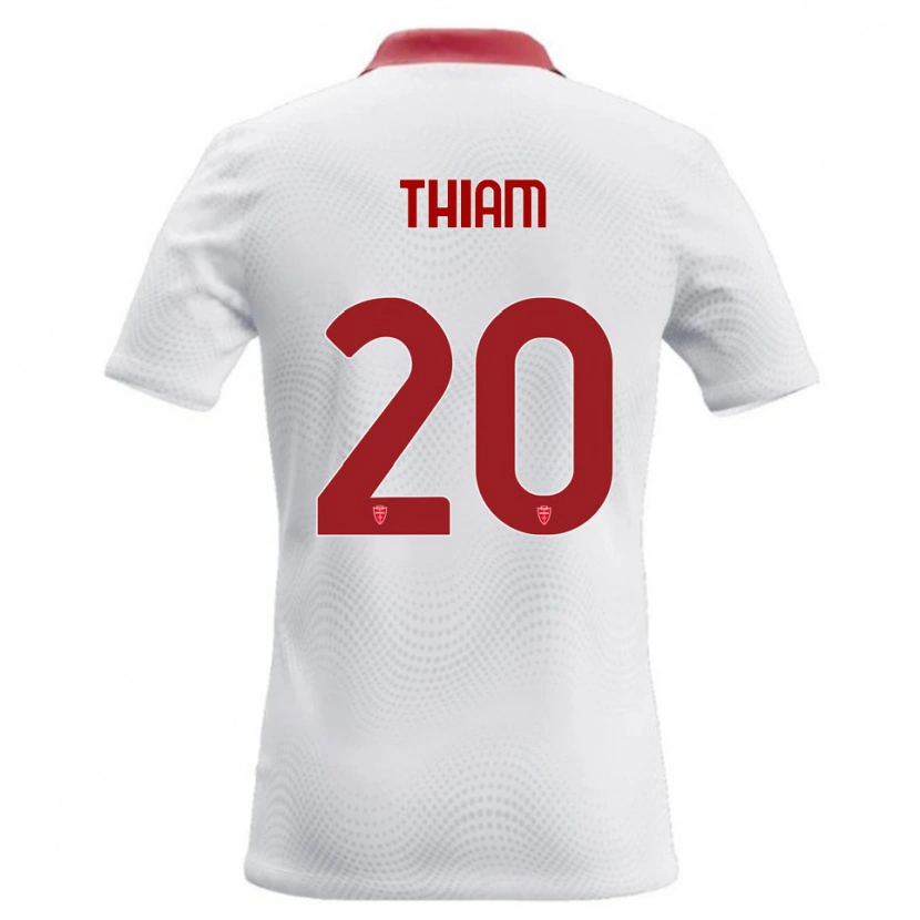 Danxen Mulher Camisola Demba Thiam #20 Branco Vermelho Alternativa 2026/27 Camisa Brasil