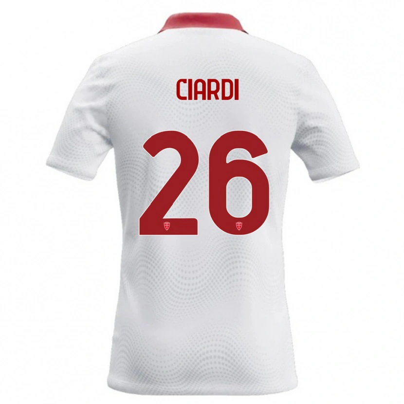 Danxen Mulher Camisola Tommaso Ciardi #26 Branco Vermelho Alternativa 2026/27 Camisa Brasil